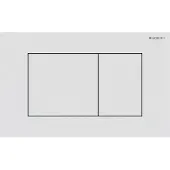 Geberit Sigma40 bedieningsplaat - 2-toets spoeling - extra dun - vierkante knoppen - RVS - easy to clean - mat wit 115.629.JT.1