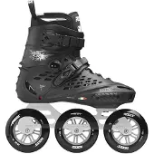 Roces X35 TIF 3x110 Black/Silver | Maat 44