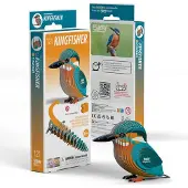 Eugy 3D Puzzel - Ijsvogel - Vogels - Duurzaam - Verzamel Ze Allemaal - 6 Jaar