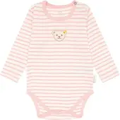 Steiff Collection Rompertje/body lichtbruin / oudroze / wit