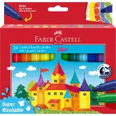 Faber-Castell viltstiften Jumbo - 24 stuks - super wasbaar - FC-154324