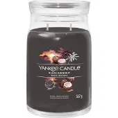 Yankee candle - Black Coconut Large Jar Geurkaars Geurkaars - 90 branduren - twee lonten