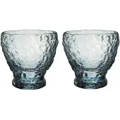 Kosta Boda Moss tumbler glas circular 33 cl 2-pack Blauw