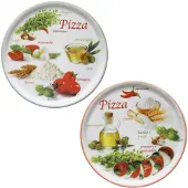MamboCat Set van 2 pizzaborden Napoli Pizzafoods groen + rood 33cm