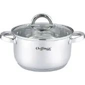 Cheffinger Kookpan met Deksel - 20cm - RVS - Inductie