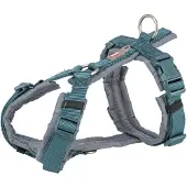 Trixie - Hondentuig - Premium Trekking - Petrol Blauw/Grafiet Grijs - 36-44X1,5 cm