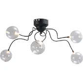 Masterlight Plafondlamp Gio 5-lichts zwart