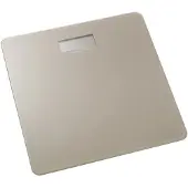 Spirella MSV Personen weegschaal - taupe - glas - 30 x 30 cm - digitaal - Weegschalen