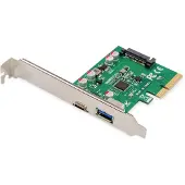 Digitus PCI Card Tarjeta PCIe, USB Type-C + USB-A