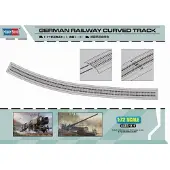 Hobby Boss Modelbouwpakket Militaire voertuigen - 82910 German Railway Curved Track Plastic - 1:72 - Modelbouw