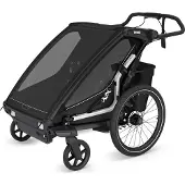 Thule - Sportieve kinderwagens - Chariot Sport 2 Double Black voor Unisex - Zwart