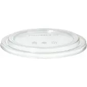 Papstar Deksels pure, 184 mm, voor saladeschalen (1300 ml), 50 stuks, biologisch afbreekbaar, hernieuwbare grondstoffen, PLA, transparant