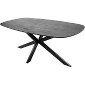 Kick Collection eettafel Dana - 210cm - Deens ovaal acaciahout - Zwart