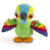 Bandai De Zenon Farm Peppe Parrot Pluche Knuffel Met Geluid