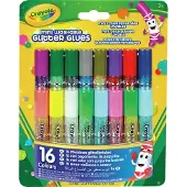 Crayola - 16 Glitterlijmtubes - Afwasbaar van huid en kleding