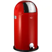 Wesco Kickboy Afvalemmer| Pedaalemmer | 40 Liter | Metaal - Rood | Prullenbak - Made in Germany