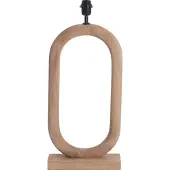 Light & Living tafellamp Paceco bruin – 30x12x59 cm – houten lampvoet – woonkamer | slaapkamer