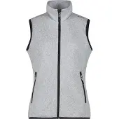CMP - Women's Vest Jacquard Knitted - Fleecebodywarmer 40, grijs