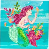 Craft Buddy Ariel Crystal Art Card DISNEY 18x18cm