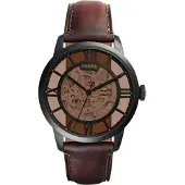 Fossil Analoog horloge donkerbruin / antraciet