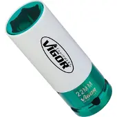 Vigor V2475 Dop (zeskant) Kracht-dopsleutelinzet 22 mm 1/2 (12.5 mm)