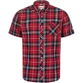Lonsdale Overhemd 'Brixworth' navy / rood / wit