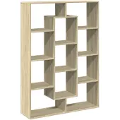 vidaXL Boekenkast 102x29x143 cm bewerkt hout sonoma eikenkleurig