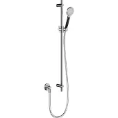Hotbath Cobber M318 glijstangset 90cm met ronde hoofddouche en wandaansluitbocht verouderd ijzer