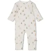 Feetje boxpak Pears offwhite/groen/oranje Ecru Jongens/Meisjes Stretchkatoen Ronde hals - maat 74