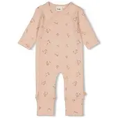 Feetje boxpak Flowers roze Meisjes Stretchkatoen Ronde hals Bloemen - maat 80