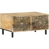 vidaXL Salontafel 80x50x40 cm, massief mangohout
