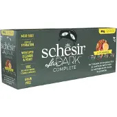 Schesir 12x80g After Dark kip & ei natvoer voor katten
