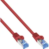 InLine patchkabel, Cat.6A, S/FTP, TPE (LSZH), CCA, rood, 5m