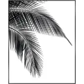 Reinders! Schilderij Palm - 40x50 Cm - Zwart-wit - Hout