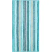 Cawö Douchelaken Cawö Unique Stripes Turquoise (70 x 140 cm)