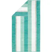 Cawö Douchelaken Noblesse Stripes Smaragd (80 x 150 cm)