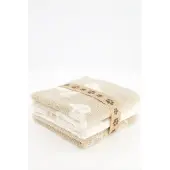 Cawö Gezichtsdoekje We love Dogs Mix Nature/Beige (Set van 3)