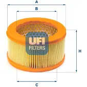 Ufi 27.C87.00 Luchtfilter