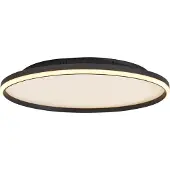 QAZQA Design Plafondlamp Zwart met Wit incl. LED 3-Staps Dimbare - Xavi