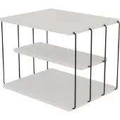 Kalune Design Bijzettafel Lifon | spaanplaat wit 50x33x40 cm bijzettafels | NADUVI