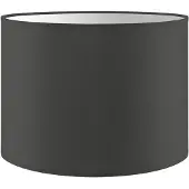 Home Sweet Home Lampenkap Bling - Antraciet - cilinder - 25/25/19cm - van stof - Moderne stoffen Lampenkap voor E27 lamphouder - RoHS getest - voor tafellamp, wandlamp en hanglamp