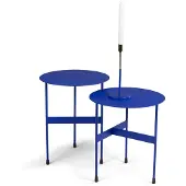 Spinder Design bijzettafel Mira Low - Ultramarine- Ø 40