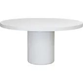 Giga Meubel Tuintafel Eden Rond Wit Ø120cm