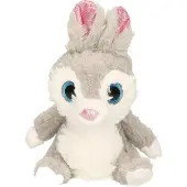 Wild Planet Knuffel Konijn - grijs - 24 cm - pluche Haas / konijnen knuffeldier