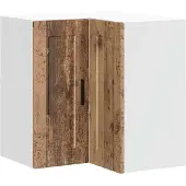 vidaXL Keuken hoekkast "Porto" bewerkt hout oud houtkleurig