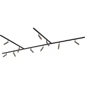 QAZQA Modern railsysteem met 10 spots donker brons 1-fase - Slimline Uzzy