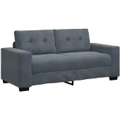 vidaXL Loveseat bank 180x77x82 cm fluweel donkergrijs