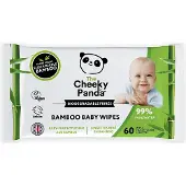 Cheeky Panda 12x Babydoekjes Bamboo 60 stuks