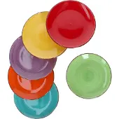 MamboCat Set van 6 dessertbordjes UNI Bunt