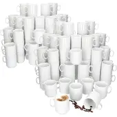 MamboCat Set van 96 EVENT stapelbare koffiemokken wit porselein 250 ml